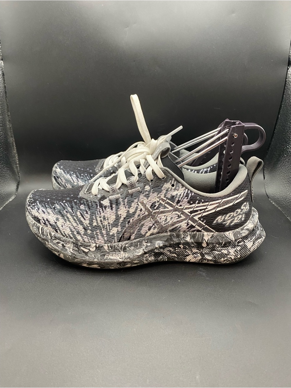 Asics Gel Noosa Tri 16 Black White Marbled Women’s Size 6.5 Running 1012B675
